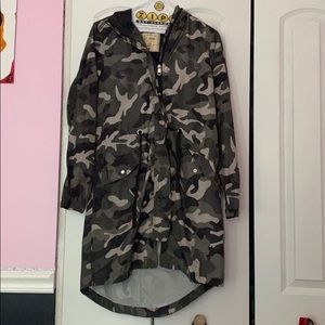 Camouflage Trench Coat
